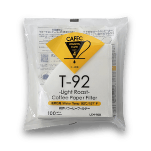 Pachet de 100 de filtre de cafea CAFEC T92, tip con, pentru 1–4 cești