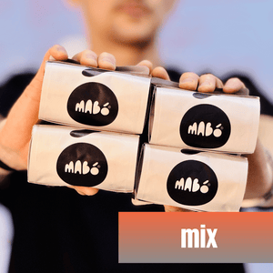 Abonament MABÓ Mix: două pungi de 250g și două pungi de 200g cu cafea Single Origin și Rarity, livrate lunar