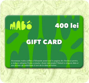 Card cadou MABÓ verde, în valoare de 400 lei